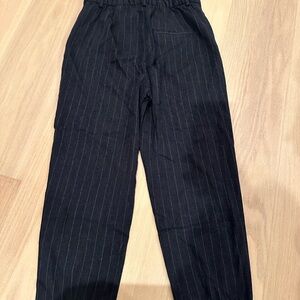 Zara Black Pinstripe Pants